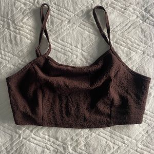 Brown Crop Top
